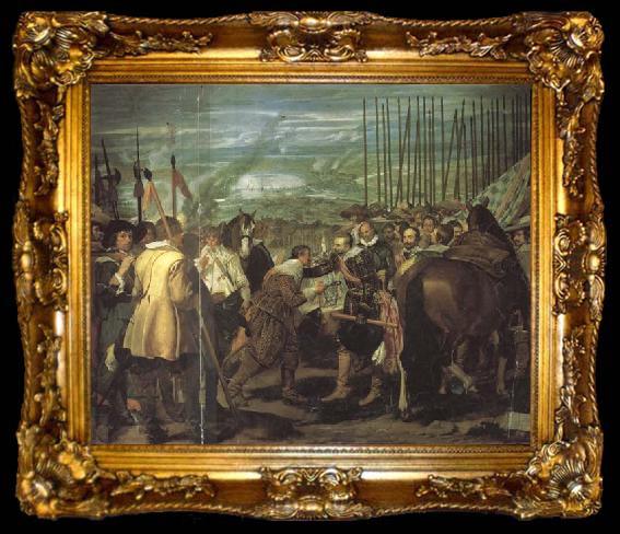 framed  Diego Velazquez The Lances,or The Surrender of Breda, ta009-2